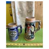 Two beer steins