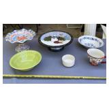 Gibson Elite cake platter, Home Essentials mug,