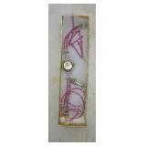 Geneva ladies dress watch with pink rhinestones