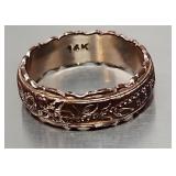 14k Band 3.98g Size 8 5