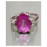 Marked 10k White Gold Ring Size 7 4.06g