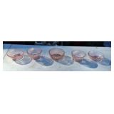 Pink depression glass