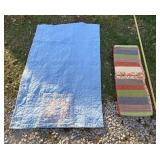 Pocket quilt 65 x 40 and 14 x 42 seat cushion