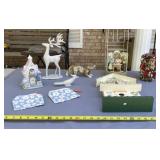 Enesco ï¿½Au Clair De La Luneï¿½ music box, clock,