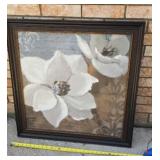 Flower wall art 28x28