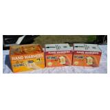 Three boxes of hand warmers
