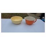 7 1/2" poring bowl & 9" bowl.