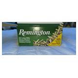 Remington box of 525 hollow point 22 cal
