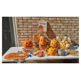 Fall decor, lighted pumpkins, and more