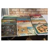 vinyl LP records , John Travolta, Eddy Arnold and