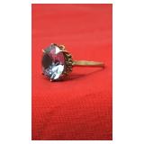 10k Yellow Gold  & Spinel Ring  5.70g Size 7