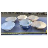 Corelle bowls and porcelain Andrea by Sadek bowl