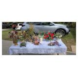 Artificial flower arrangements