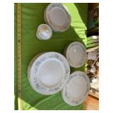 Royal Court fine China plates and sugar dish