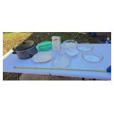 Pie pans, crock pot, can opener and more