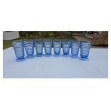 Indiana glass Whitehall blue tumblers