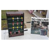 Foosball game and TIC.TAC.PUTT putting golf game