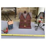 Cardinal candle holders and house decor