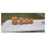 Mushroom canister set from the 