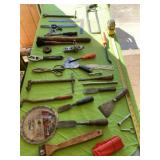 Hand saw, pet bars, saw blades, squares and more