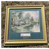 23.5 x 24.5 framed Thomas Kinkade puzzle of