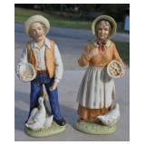 8" bisque figurines