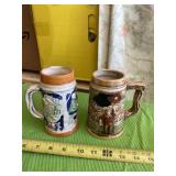 Two collectible steins