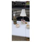 Victorian ladies lamp Stone Salt