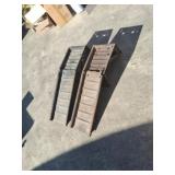 Pair of metal car ramps