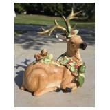 10" bisque deer.
