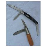 Barlow Pocket knife and a Buck pocket knife back