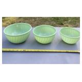 Three Fire King Ware bowls