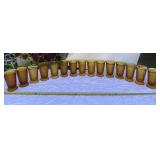 Vintage Amber glasses