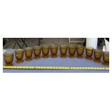 Whitehall Cubist amber glasses