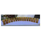 Vintage Amber glasses