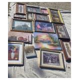Assortment of pictures and oil paintings