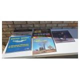 Vinyl records including Marty Robbins, Hank