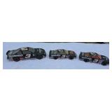 Three NASCARs Die Cast Earnhardt