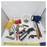 Rivet gun,drill bits,hammer, glue sticks and more