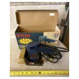 Ryobi detail biscuit joiner in box.
