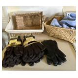 New Jersey gloves, baskets, towel and leather