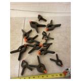 All clamps on table.