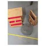 Handmade wood tool carry, box and more