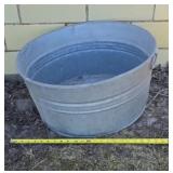Galvanized tub