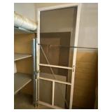 Projector screen, screen door measures 32 inches