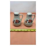 Hall, superior salt and pepper shaker red poppy