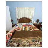 Heating pads, lace tablecloths, curtains and