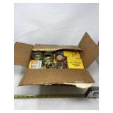 Box of jar lids including snap lids