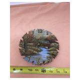 Painted barn scene on saw made into a saw.