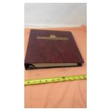 The heritage stamp collection, mostly full from